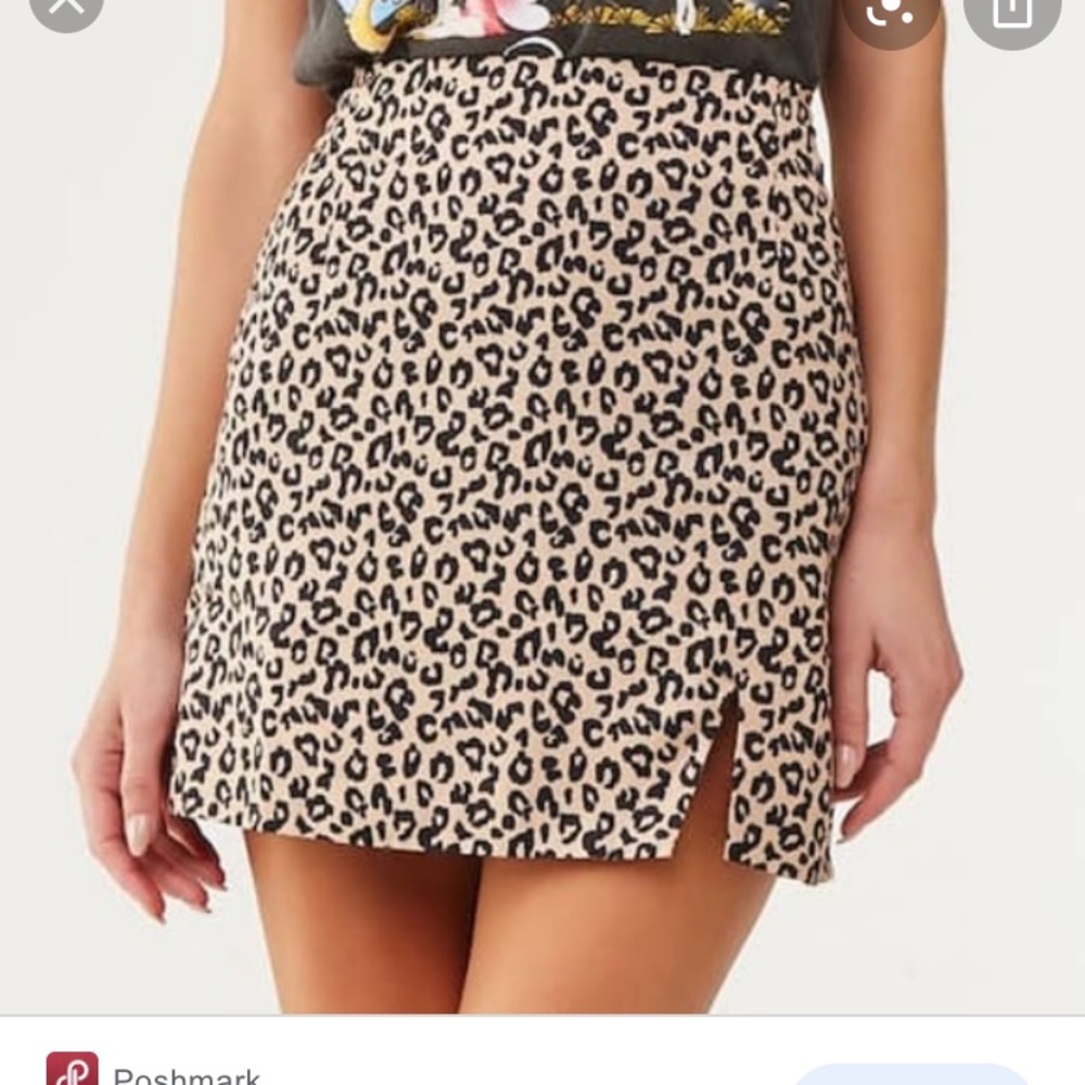NWT Cheetah print mini skirt